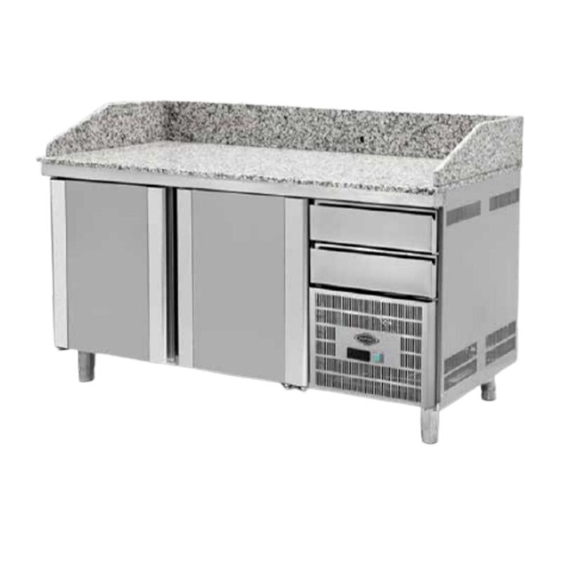 Empero Hamur Hazırlık Dolabı, Granit Tablalı, Paslanmaz Çelik, 3 Kapılı, 500 Lt. - Empero