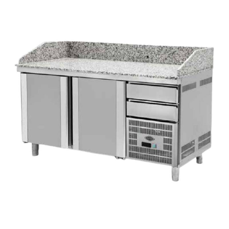 Empero Hamur Hazırlık Dolabı, Granit Tablalı, Paslanmaz Çelik, 3 Kapılı, 500 Lt. - 1