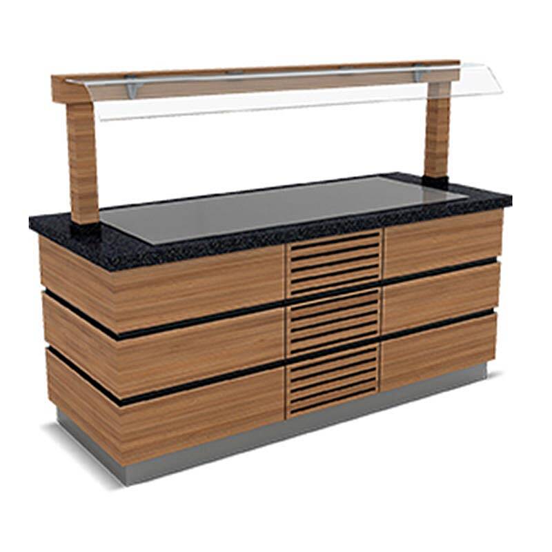 Empero Kapadokya Paslanmaz Soğuk Servis Ünitesi, Led Aydınlatmalı, 180x90x90/155 cm - 1