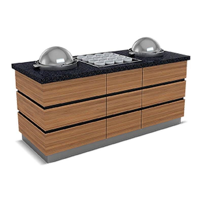 Empero Kapadokya Sıcak Çorba Servis Ünitesi, Granit Tablalı, 3 Çorbalık - 1