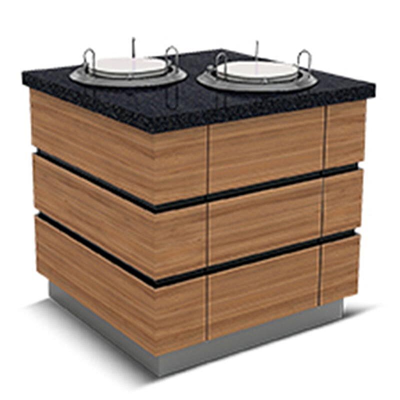 Empero Kapadokya Tabak Dispenseri, Granit Tablalı, Isıtmalı, 2 Tabak - Empero