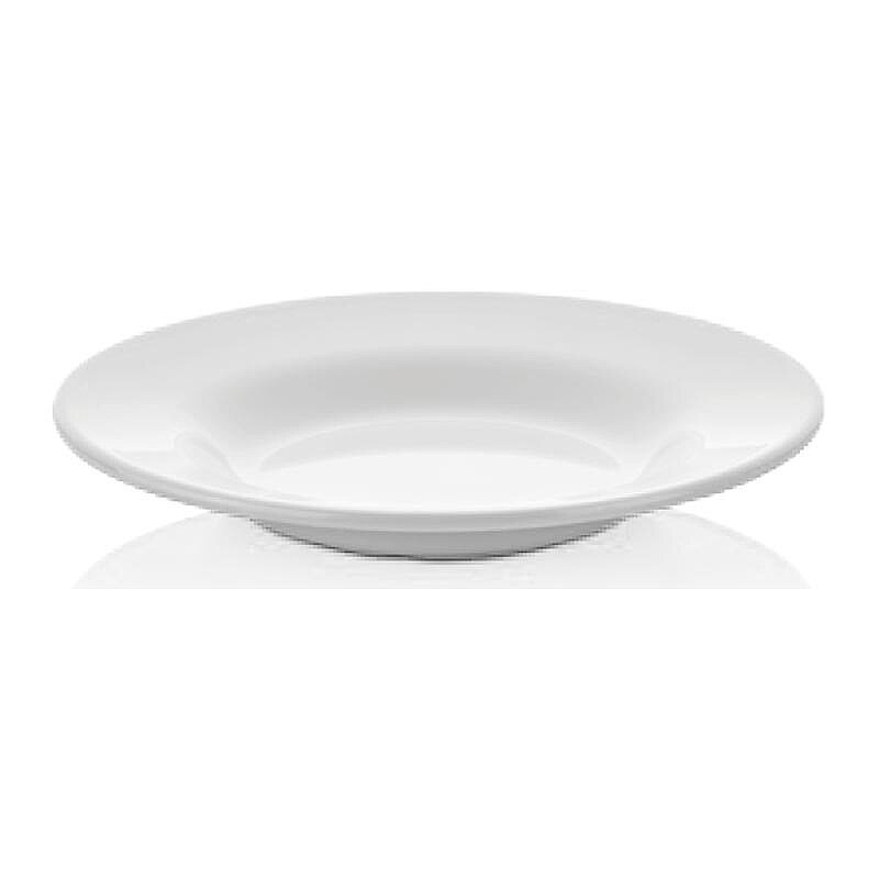 Empero Kırılmaz Çukur Yemek Sunum Tabağı, 21 cm, Beyaz - Empero