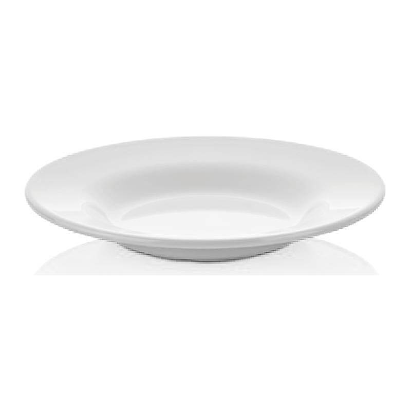 Empero Kırılmaz Çukur Yemek Sunum Tabağı, 21 cm, Beyaz - 1