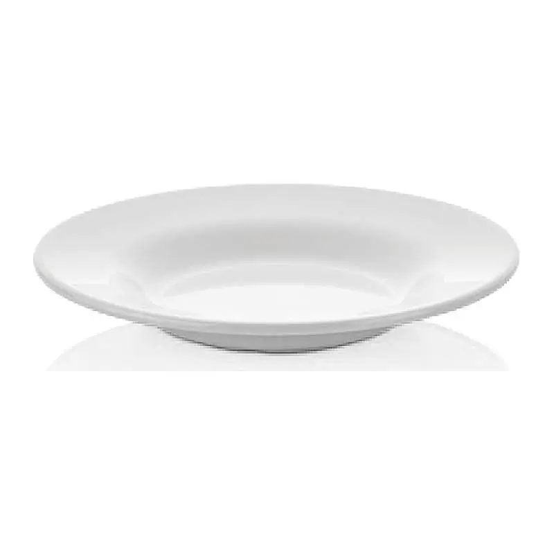 Empero Kırılmaz Çukur Yemek Sunum Tabağı, 21 cm, Beyaz - 1
