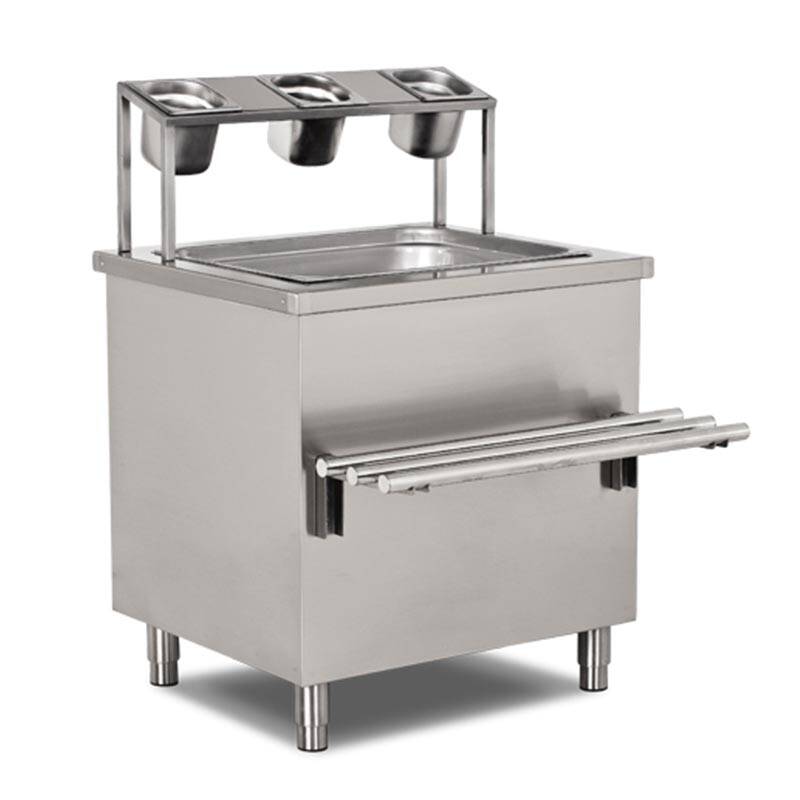 Empero Köşe Tezgahı, 140x79x85 cm, Paslanmaz Çelik - 1