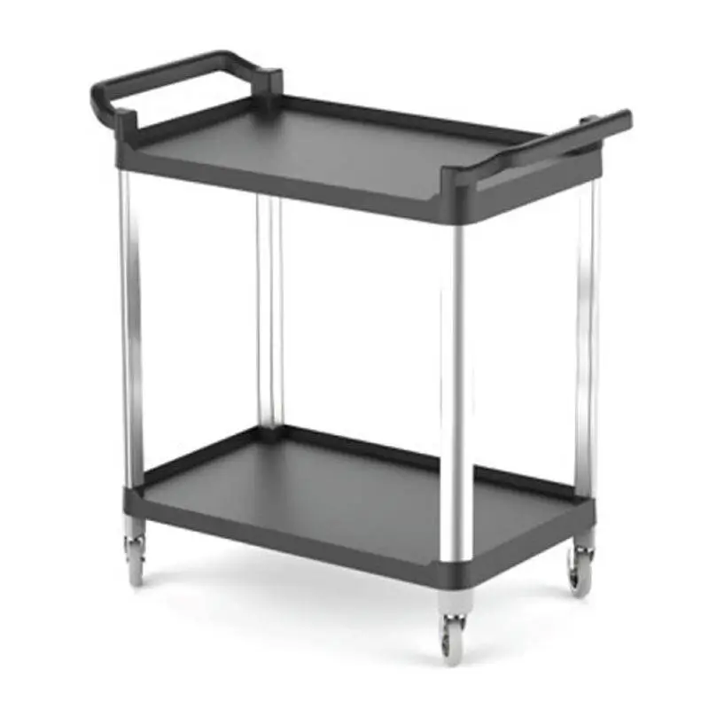 Empero Plastik Servis Arabası, 2 Katlı, Tekerlekli, 50x80x97 cm - 1