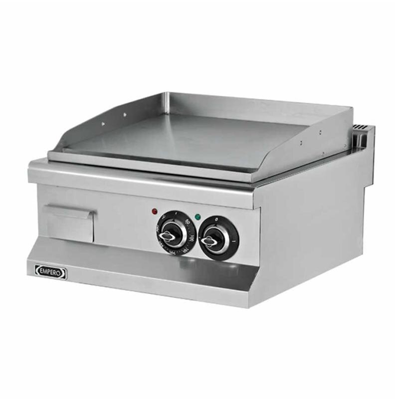 Empero Pleyt Yarı Oluklu Izgara, 60x63x28 cm, Elektrikli, Paslanmaz Çelik - Empero