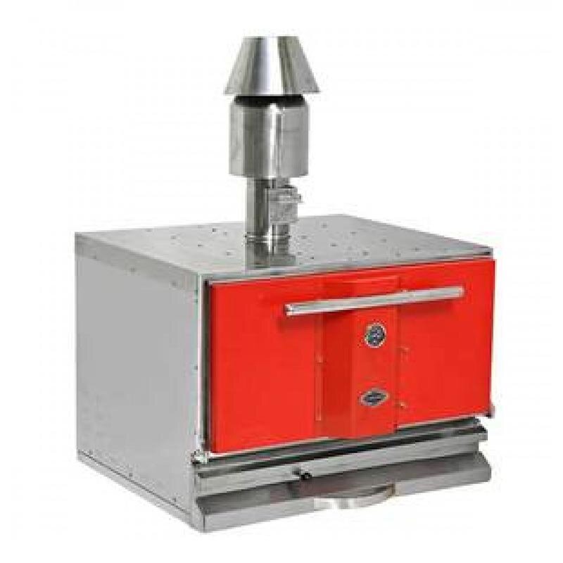 Empero Profesyonel Fırın, Paslanmaz Çelik, Kömürlü, Kırmızı - Empero