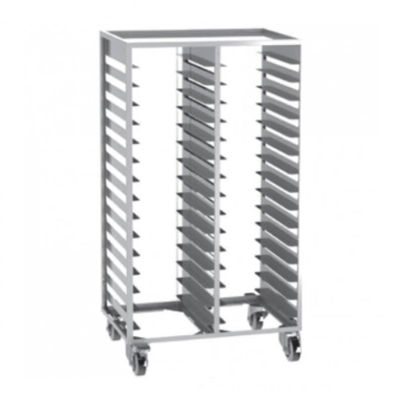 Empero Selfrom Bulaşık Toplama Arabası, İkili, 37x53 cm, Paslanmaz Çelik - 1