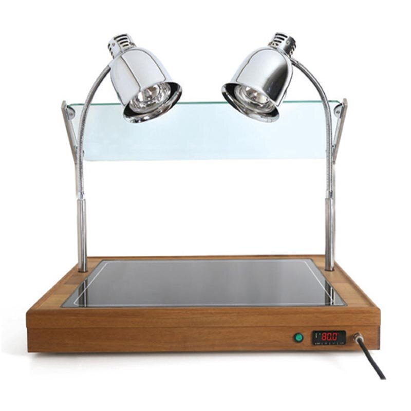 Empero Sıcak Teşhir Ünitesi, Halojen Isıtıcılı, Ahşap Gövdeli, GN 2x1/1 Kapasiteli, 220 V - Empero