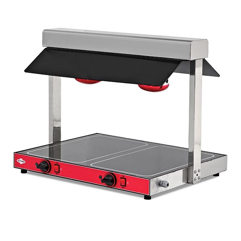 Empero Sıcak Teşhir Ünitesi, Halojen Isıtıcılı, GN 2x1/1 Kapasiteli, 220 V - Empero