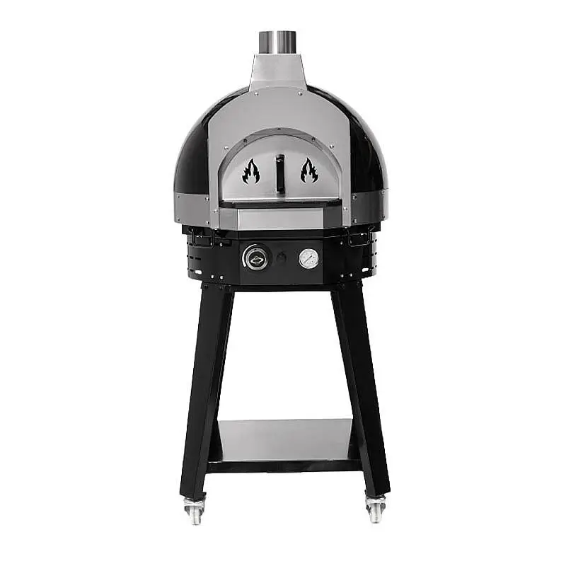 Empero SPO.H-60 Profesyonel Ev Tipi Taş Tabanlı Pizza Fırını, Gazlı, Siyah - 3
