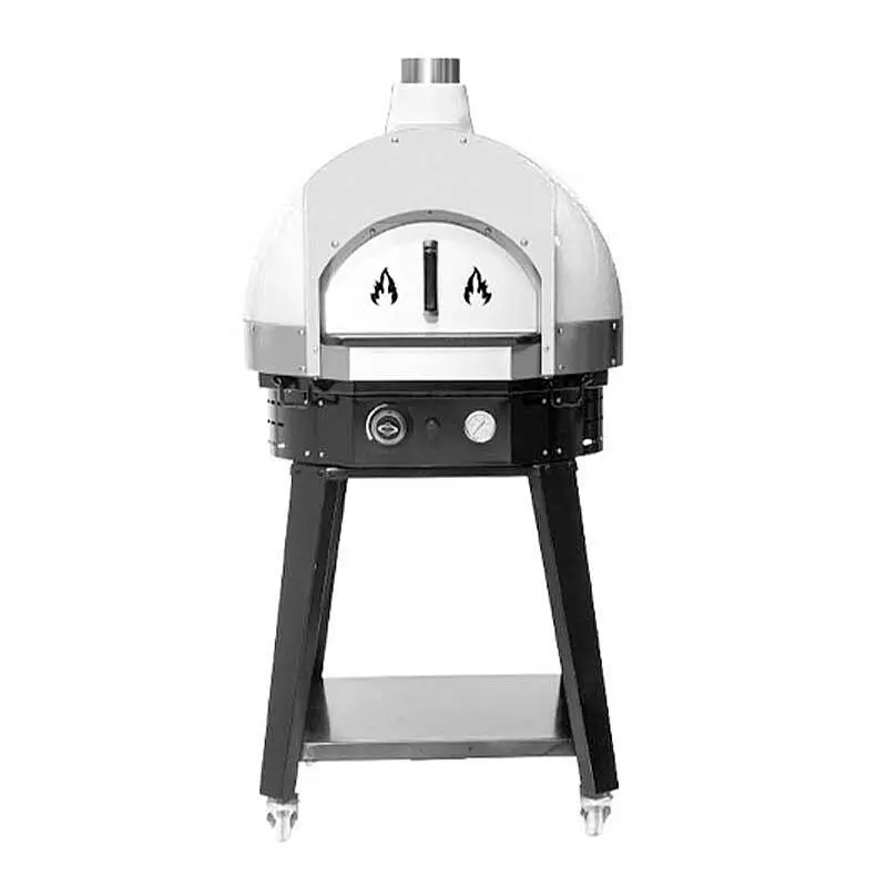 Empero SPO.H-60 Profesyonel Ev Tipi Taş Tabanlı Pizza Fırını, Odunlu, Beyaz - 3