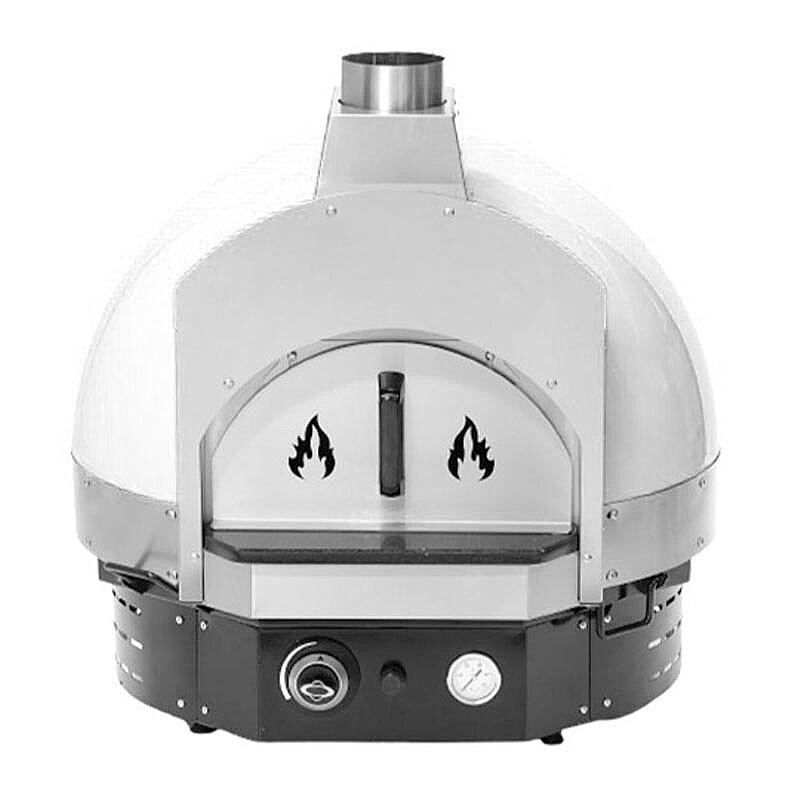 Empero SPO.H-60 Profesyonel Ev Tipi Taş Tabanlı Pizza Fırını, Odunlu, Beyaz - Empero