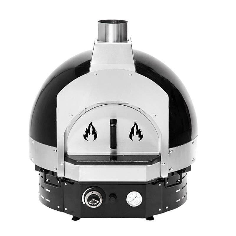 Empero SPO.H-70 Profesyonel Ev Tipi Taş Tabanlı Pizza Fırını, Gazlı, Siyah - Empero