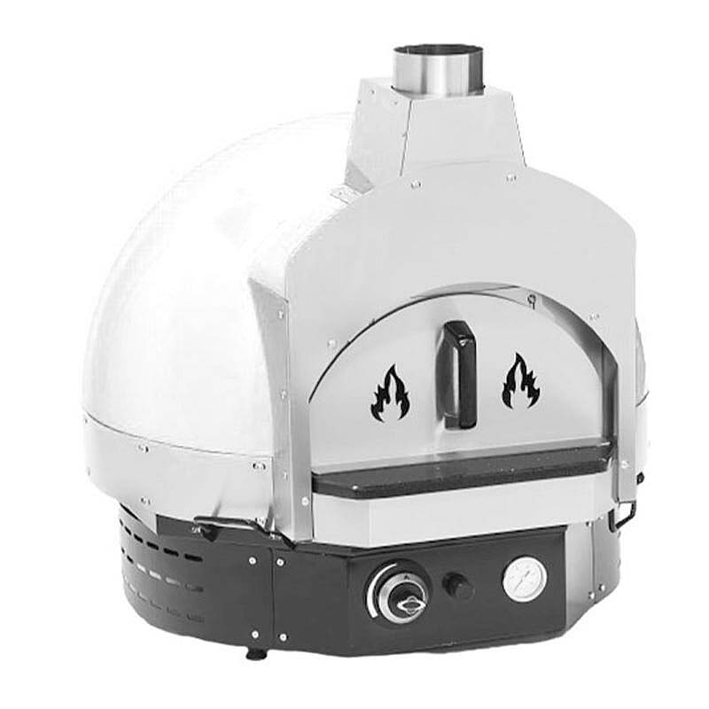 Empero SPO.H-70 Profesyonel Ev Tipi Taş Tabanlı Pizza Fırını, Odunlu, Beyaz - 2