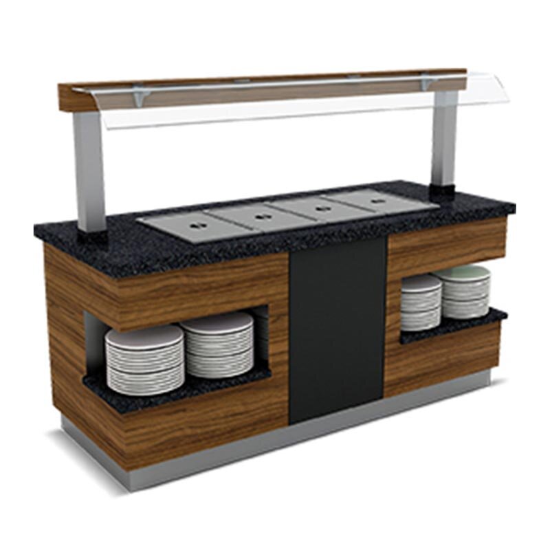 Empero Sümela Benmari Sıcak Servis Ünitesi, 5x1/1 GN Kapasiteli, Granit Tabla - Empero