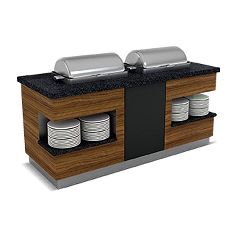 Empero Sümela Sıcak Servis Ünitesi, Granit Tablalı, 1 Chafing Dish - Empero