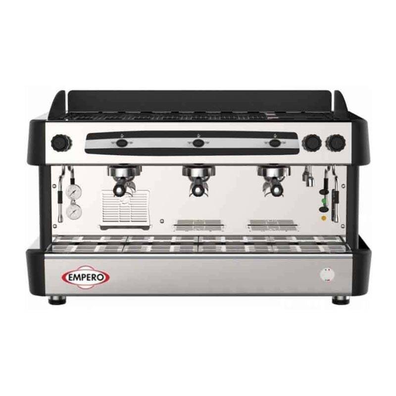 Empero Tam Otomatik Espresso Kahve Makinesi, 3 Gruplu, 19 Lt, Siyah - 1