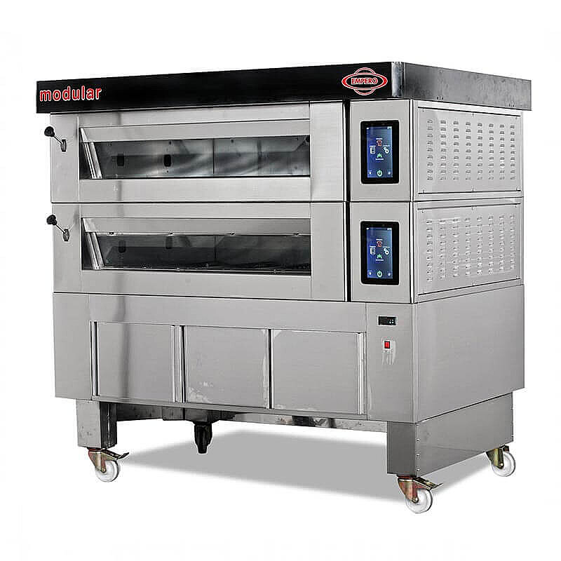 Empero Tek Katlı Modüler Fırın, LCD Ekran, Elektrikli - Empero