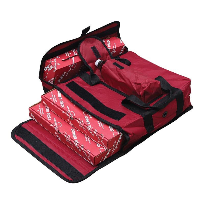 Empero Thermo Pizza Servis Çantası, Orta Boy, 40x40x20 cm, Kırmızı - Empero