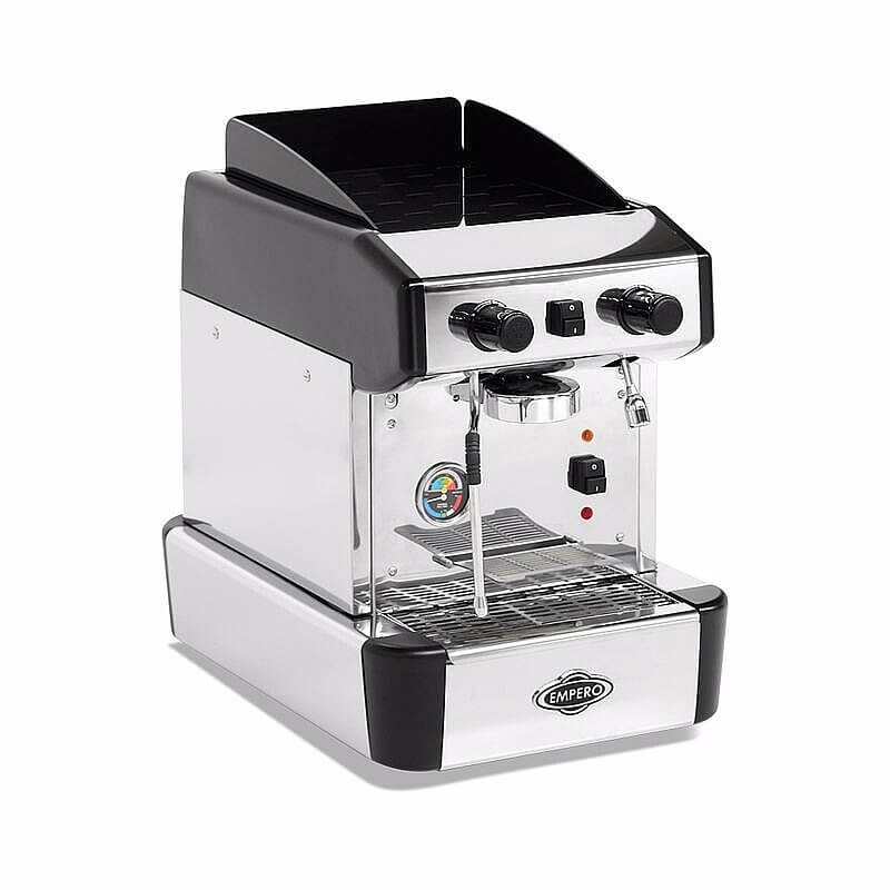 Empero Yarı Otomatik Espresso Kahve Makinesi, 1 Gruplu, 230 V, Siyah - Empero