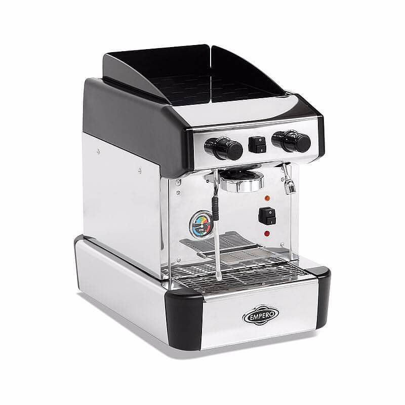 Empero Yarı Otomatik Espresso Kahve Makinesi, 1 Gruplu, 230 V, Siyah - 1