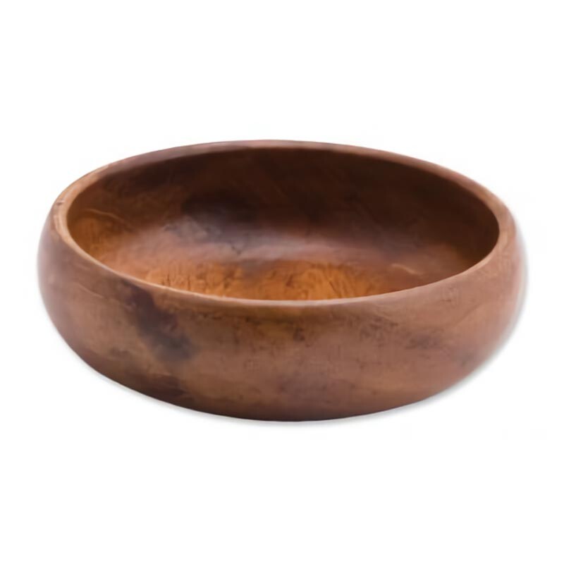 Epinox Akasya Yuvarlak Ahşap Sunum Kuruyemişlik, 10 cm - Epinox