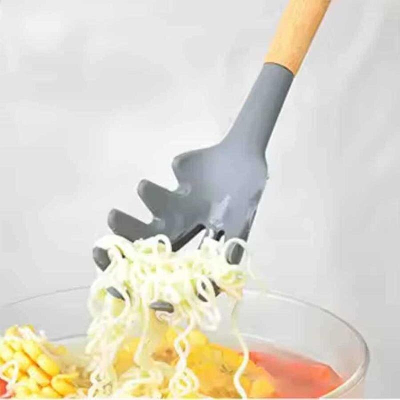 Epinox AKK-14 Silikon Spagetti Kaşığı, Ahşap Saplı, 31.5 cm - 3