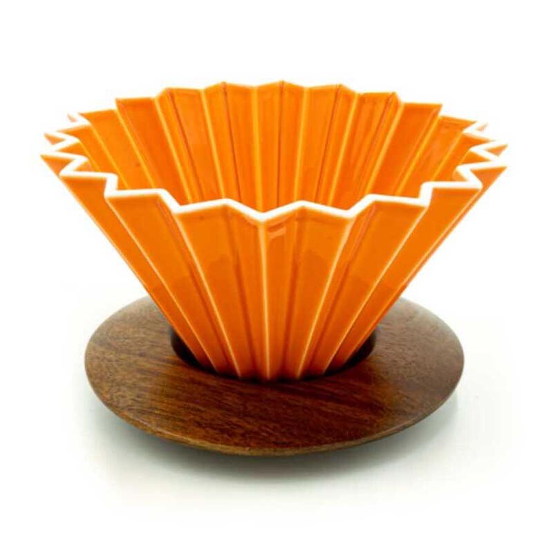 Epinox ASD-20 Ahşap Standlı Tasarım Dripper, Turuncu - Epinox