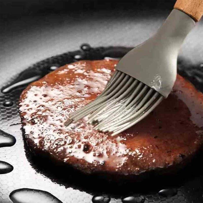 Epinox ASF-17 Ahşap Saplı Silikon Fırça, 27 cm - 2