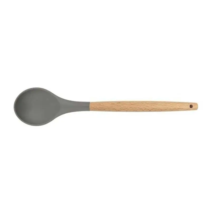 Epinox ASK-10 Ahşap Saplı Silikon Kaşık, 31 cm - 1