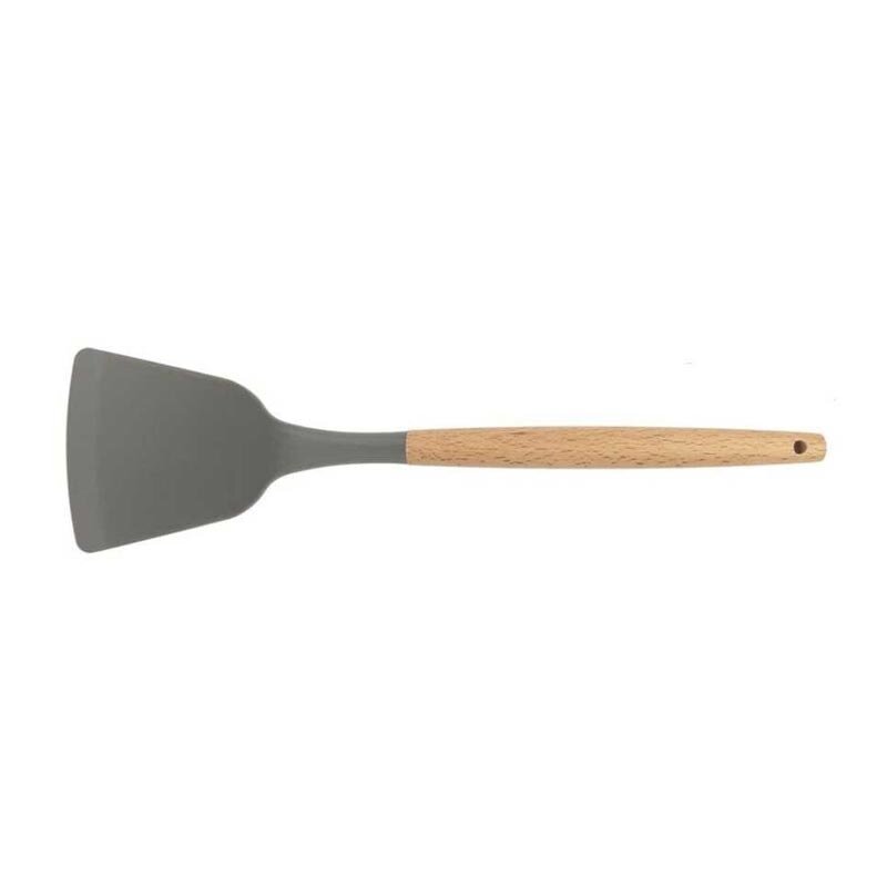 Epinox ASP-12 Ahşap Saplı Silikon Servis Spatulası, 31.5 cm - Epinox