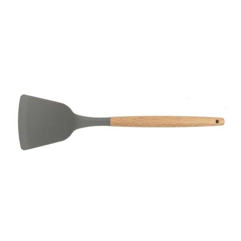 Epinox ASP-12 Ahşap Saplı Silikon Servis Spatulası, 31.5 cm - 1