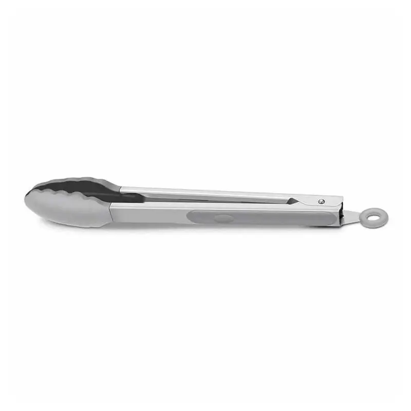 Epinox BMG-25 Silikon Uçlu Barbekü Maşası, Paslanmaz Çelik, 25 cm, Gri - 1