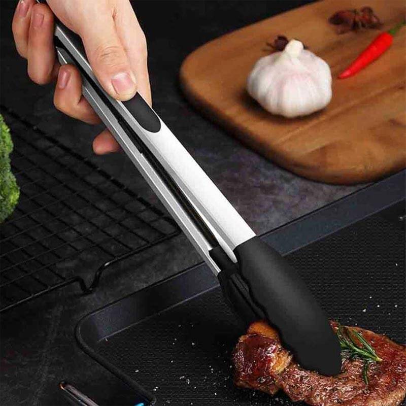 Epinox BMS-35 Barbekü Maşası, Silikon Uçlu, 35 cm, Siyah - 3