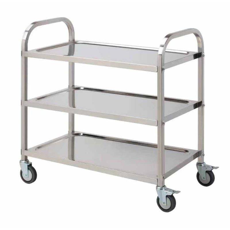 Epinox CAS-02 Servis Arabası, 3 Katlı, Paslanmaz Çelik - 1