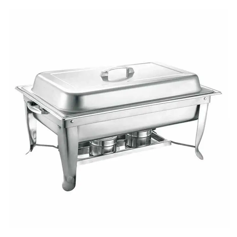 Epinox CDE-9 Dikdörtgen Chafing Dish, Elektrikli veya Sıvı Yakıtlı, 9 Lt. - 1