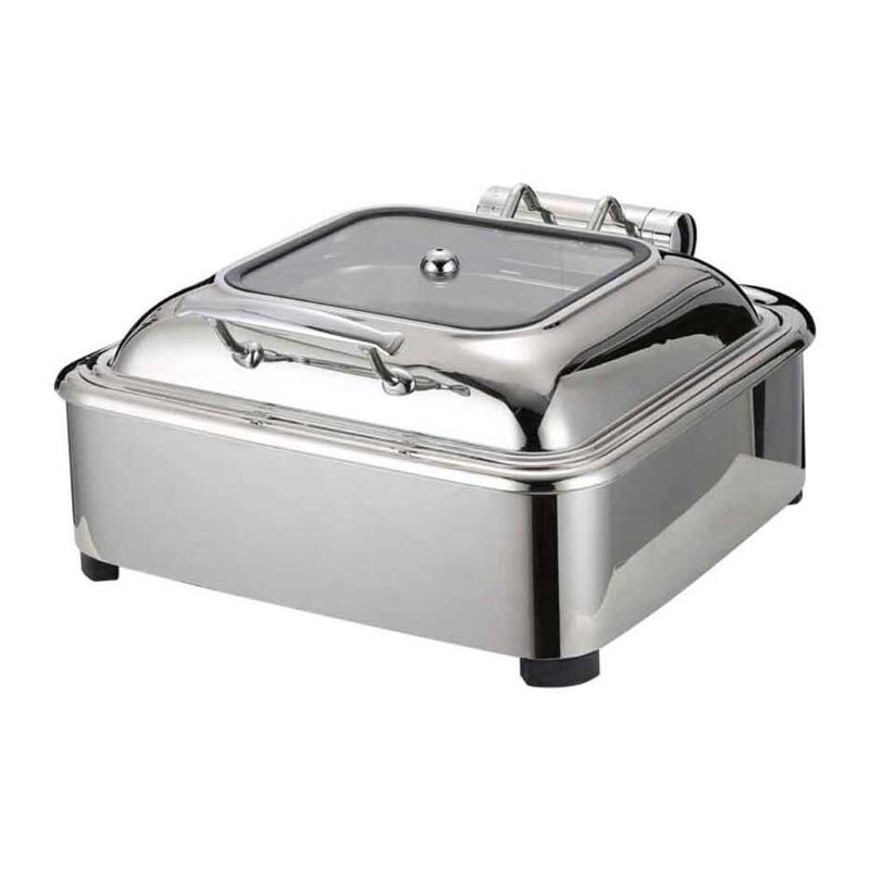 Epinox CDH-6G Hidrolik Kapaklı Chafing Dish, 6 Lt, GN 2/3 - Epinox