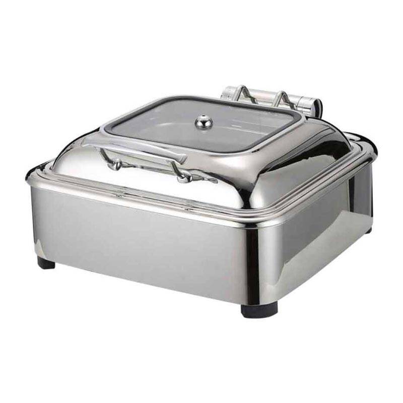 Epinox CDH-6G Hidrolik Kapaklı Chafing Dish, 6 Lt, GN 2/3 - 1