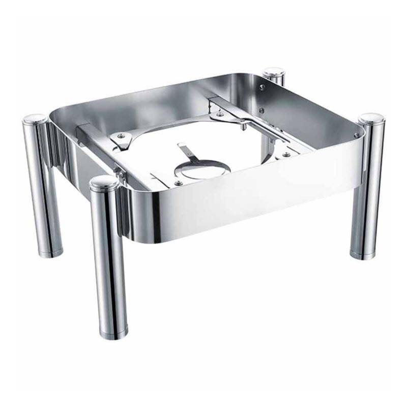 Epinox CLA-06 Lux Chafing Dish Ayaklı Stand, Paslanmaz Çelik, GN 2/3 - 1