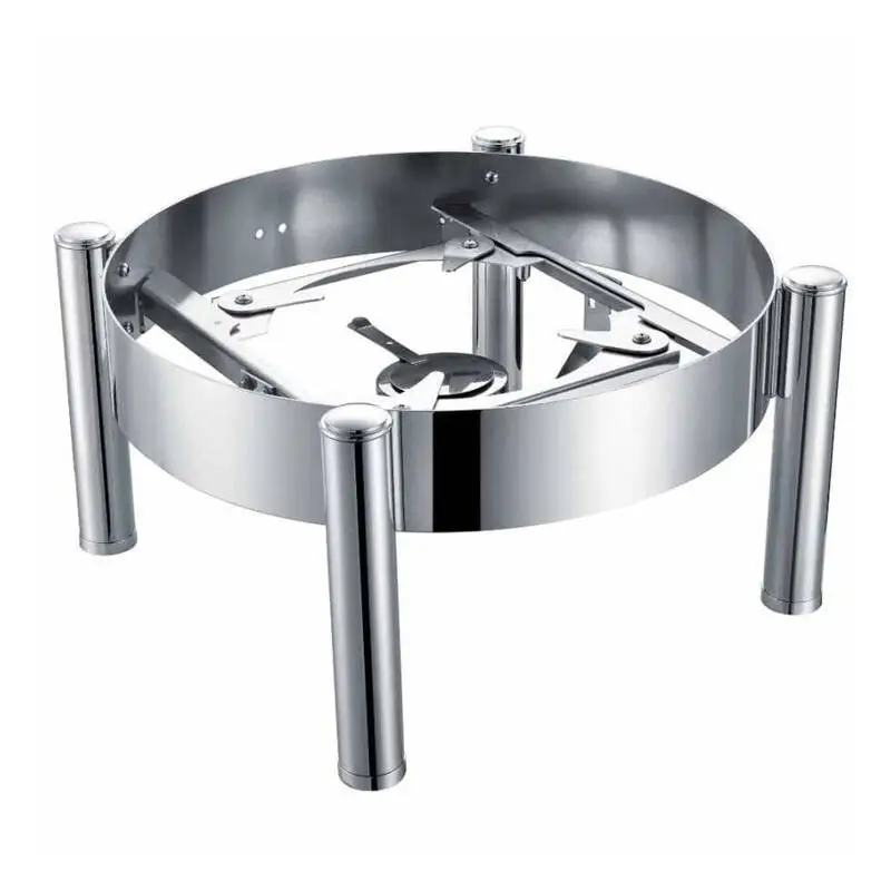 Epinox CLY-6Y Yuvarlak Chafing Dish, Ayaklı Stand, Paslanmaz Çelik, GN 2/3 - 1