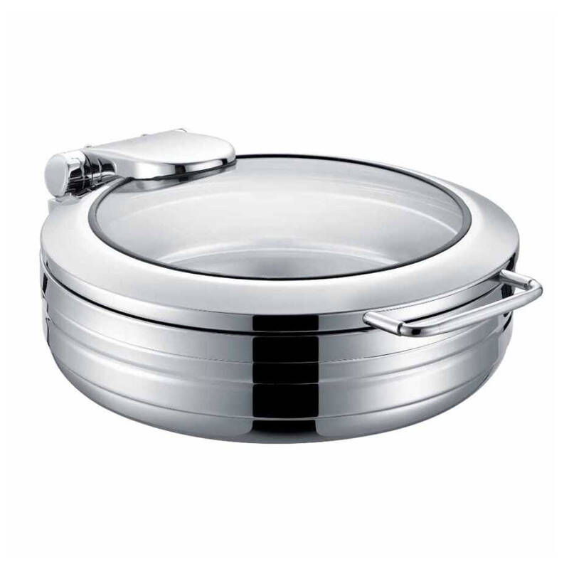 Epinox CYL-6Y Yuvarlak Chafing Dish, GN 2/3, 6 Lt. - 1