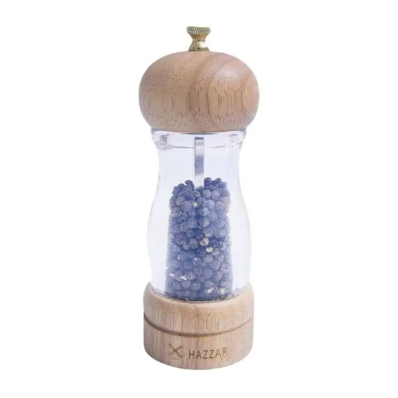 Epinox DCAA-160 Ahşap Tuz Biber Değirmeni, Akrilik Gövde, Çelik Öğütücülü, 16 cm - 1