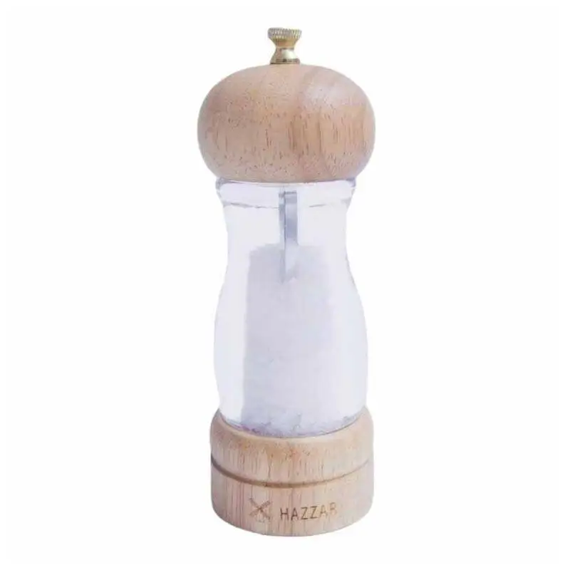 Epinox DSAA-160 Ahşap Tuz Biber Değirmeni, Akrilik Gövdeli, Seramik Öğütücülü, 16 cm - 1