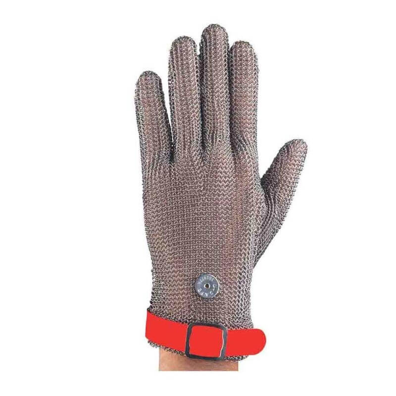 Epinox EL-K2M Çelik File Eldiven, Kırmızı (M) - Epinox