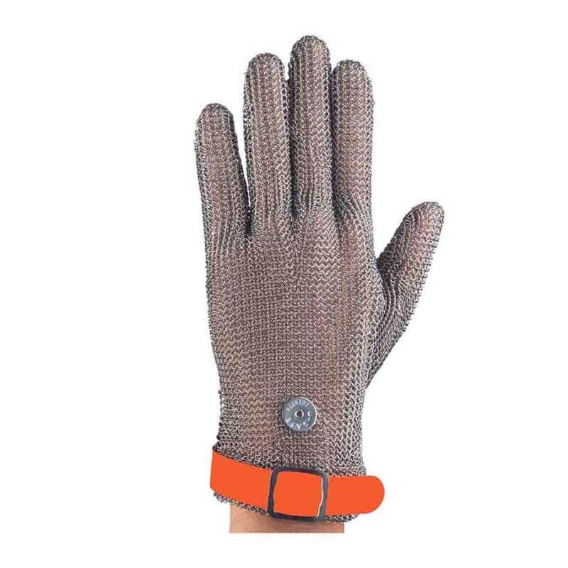 Epinox EL-T4XL Çelik File Eldiven, Turuncu Bilekli (XL) - Epinox