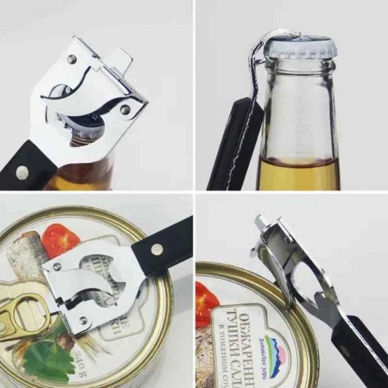 Epinox K1084 Şişe ve Konserve Açacağı, 3 Başlıklı,15 cm - 3