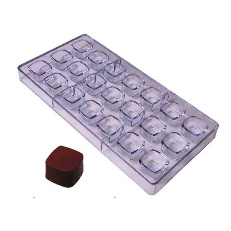 Epinox KRP-14 Polikarbon Çikolata Kalıbı, Kare Şekilli, 27.5x13.5 cm - 1
