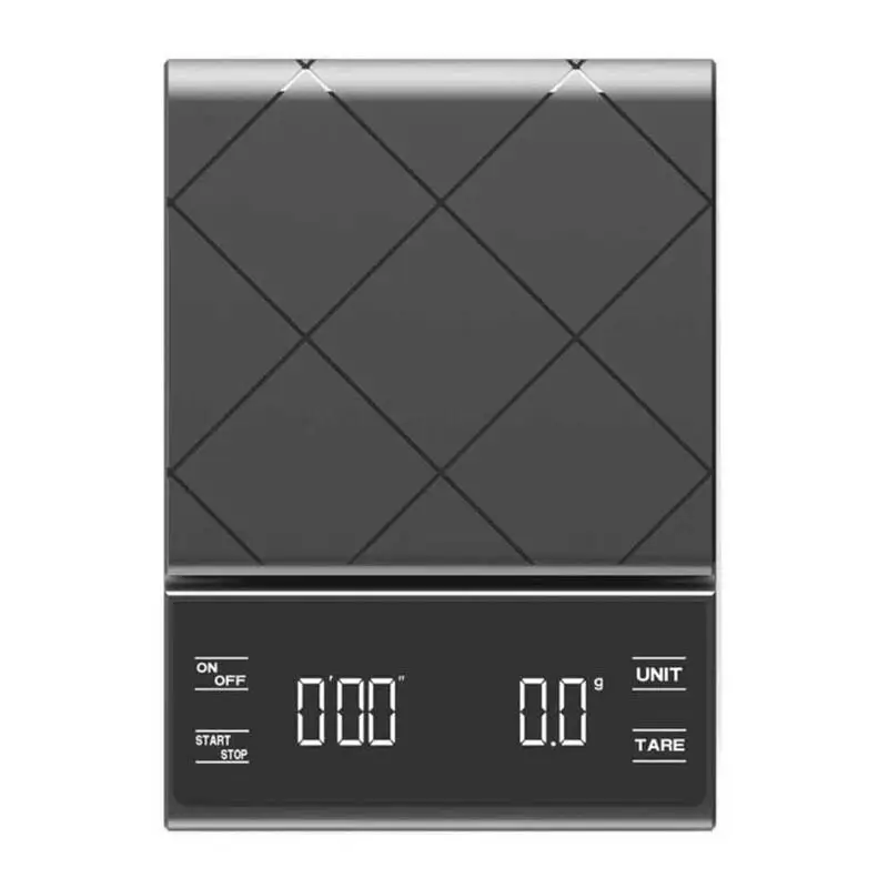 Epinox KT-02 V60 Hassas Kahve Tartısı, Kare Desenli, Zamanlayıcı Ayarlı - 1